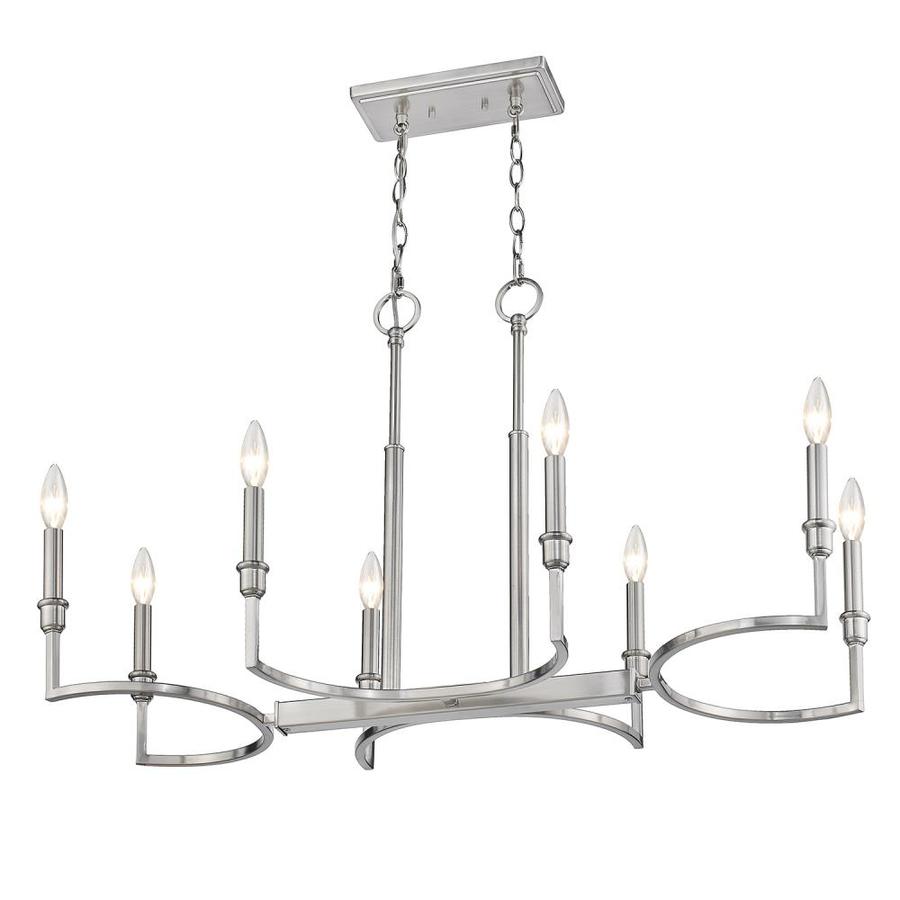 Golden Lighting Ellyn Pewter Kitchen Island Light Transitional Linear Pendant Light