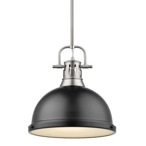 Golden Lighting Duncan Pewter Transitional Dome Pendant Light In The Pendant Lighting Department