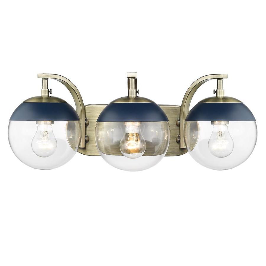 Golden Lighting Dixon 3Light Gold MidCentury Vanity Light in the