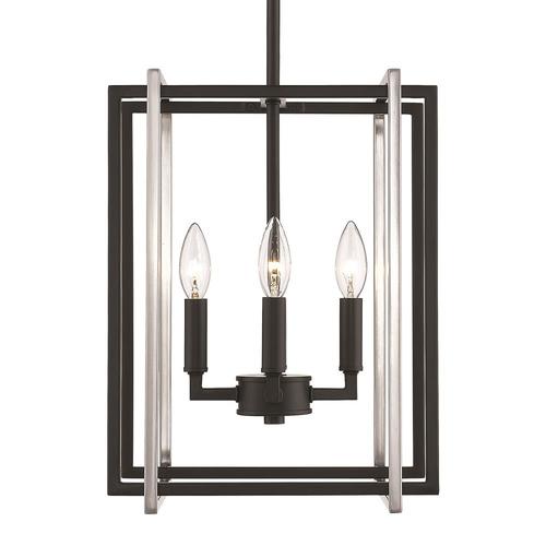 Golden Lighting Tribeca 4Light Black Modern/Contemporary Cage