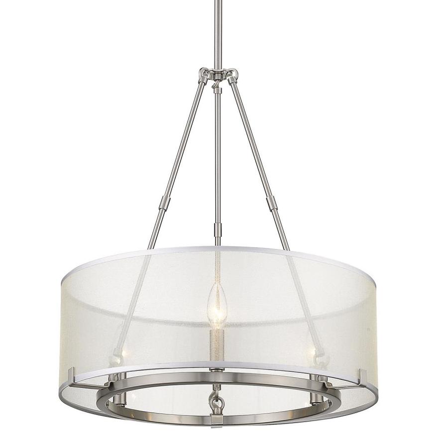 Golden Lighting Alyssa 3-Light Pewter Transitional Chandelier