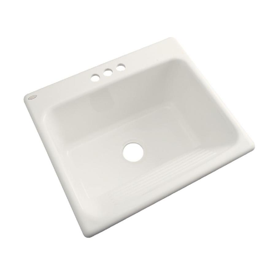 The Dekor Corp Acrylic Self Rimming Laundry Tub At Lowes Com
