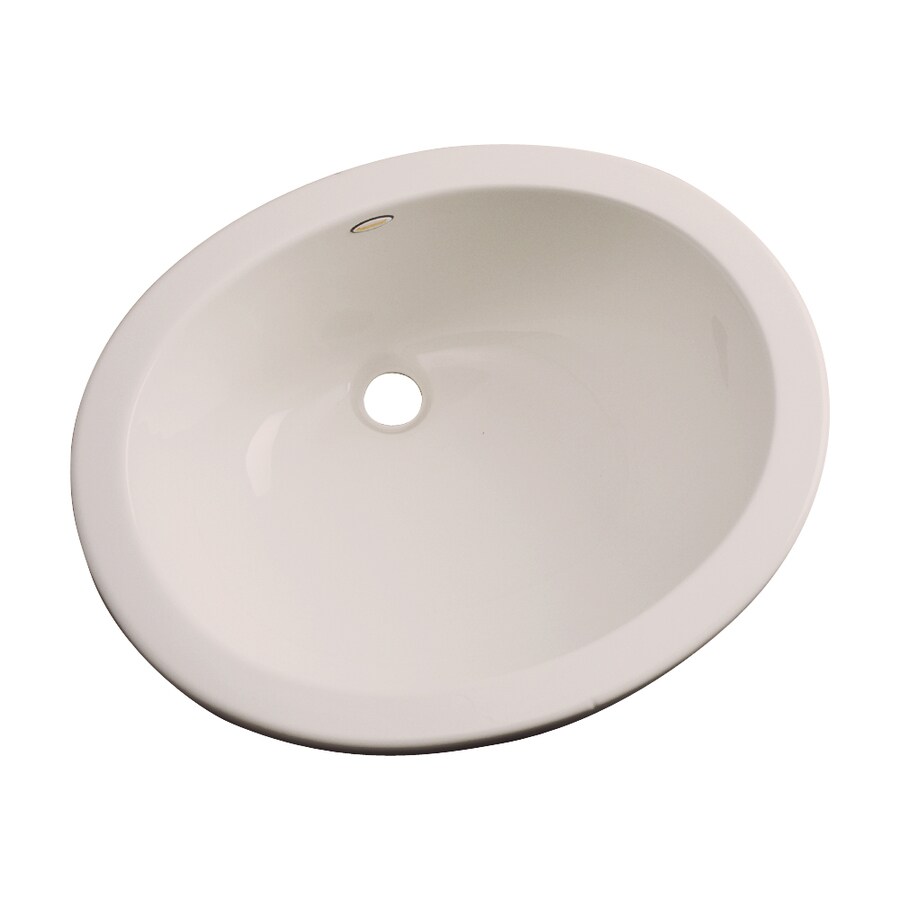 Dekor Ellsworth Composite 13.5-in Undermount Oval Shell Bathroom Sink ...