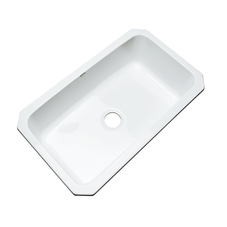 Shop Dekor Master 21.5in x 32.5in White SingleBasin Acrylic