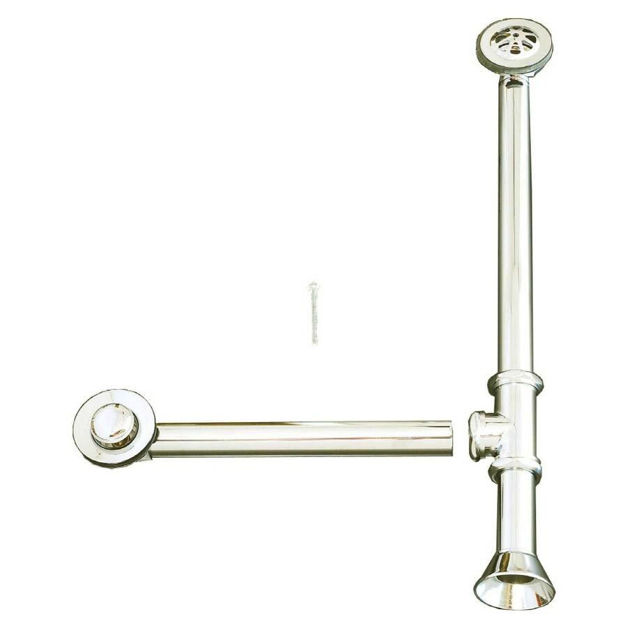Sign of the Crab P0007TEN 1-1/2-in Chrome Foot Lock with Brass Pipe