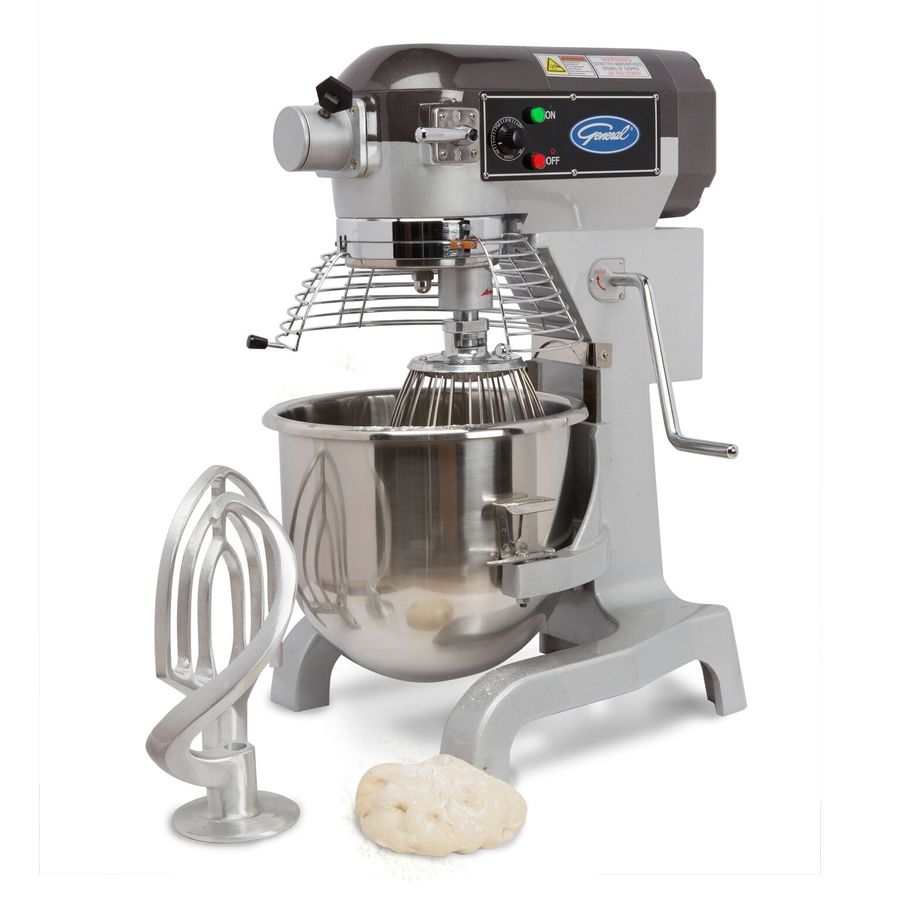 General Commercial 20Quart 3Speed Stainless Steel Commercial Stand Mixer at