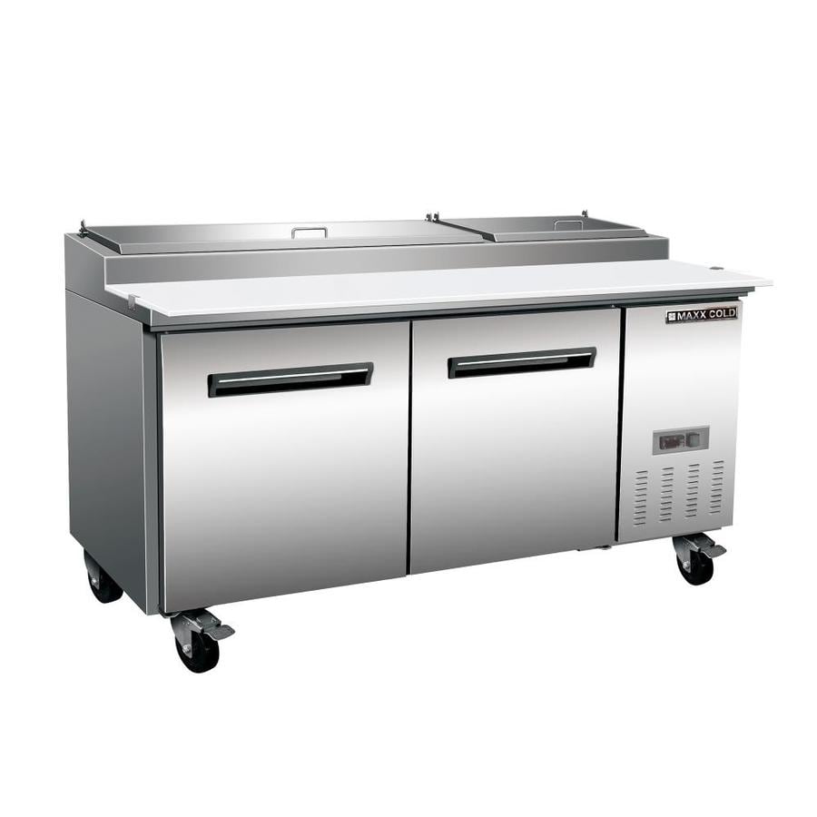 Maxx Cold Max Ice Prep Table 70 8 In Stainless Steel Refrigerated Pizza   845035004278 