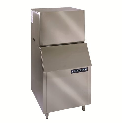 Maxx Ice 452 Lb Drop Down Door Freestanding Commercial Bullet Ice Maker Stainless Steel In The Ice Makers Department At Lowes Com