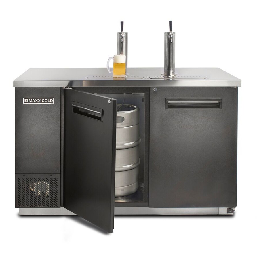 Maxx Cold HalfBarrel Keg Black Manual BuiltIn/Freestanding Commercial