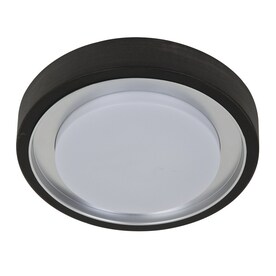 Style Selections 11.81-in Oil Rubbed Bronze Modern/Contemporary Integrated LED Flush Mount Light