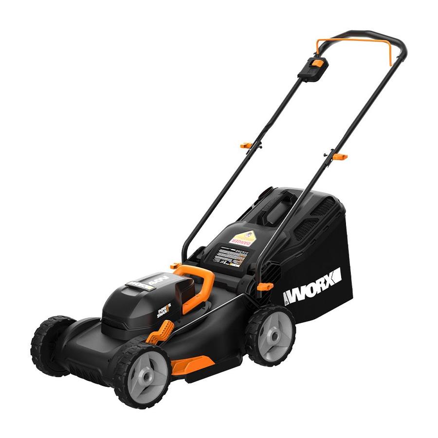 lowes self propelled electric lawn mower