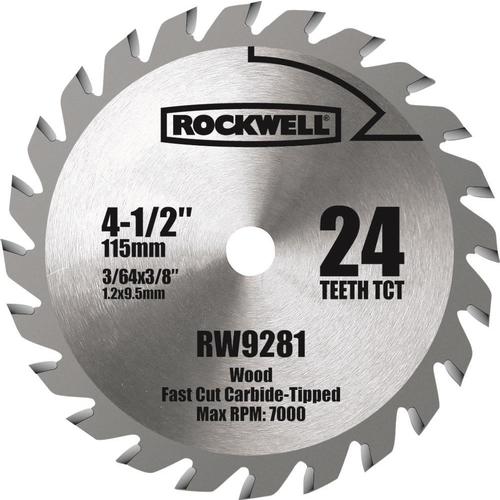 ROCKWELL 4-1/2-in 24-Tooth Carbide Circular Saw Blade in ...