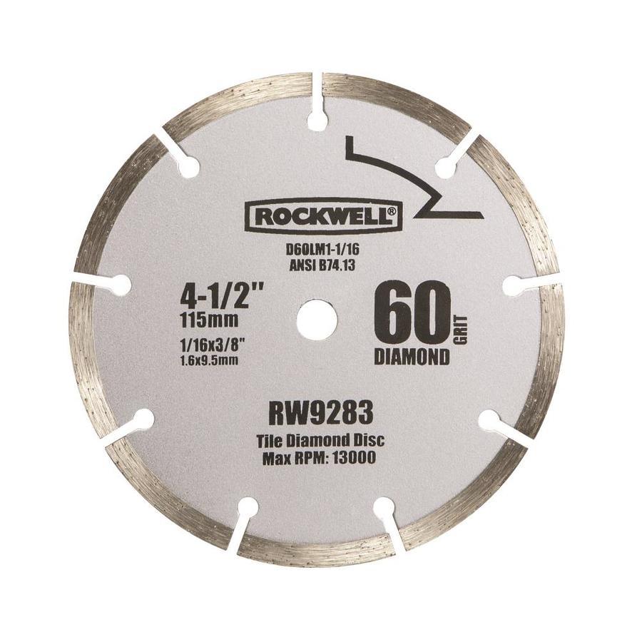 ROCKWELL Saw Blade Diameter 9-Tooth Dry Continuous Diamond Circular Saw ...