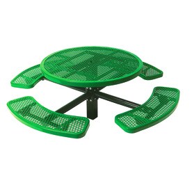 Picnic Tables At Lowes Ultra Play 46 In Green Steel Round Picnic Table