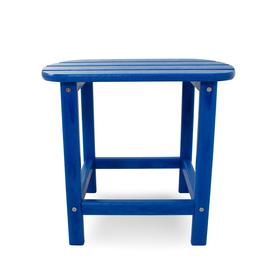 POLYWOOD South Beach Patio Side Table - Pacific Blue