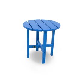 POLYWOOD Round Patio Side Table - Pacific Blue