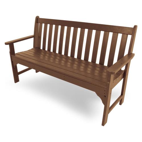 POLYWOOD Vineyard 60.5-in W x 35.25-in L Teak Bench in the Patio ...