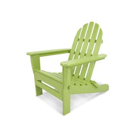 POLYWOOD Classic Folding Patio Adirondack Chair - Lime