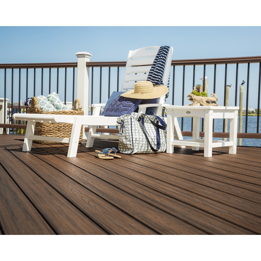 Trex Outdoor Furniture Yacht Club White Plastic Frame ...