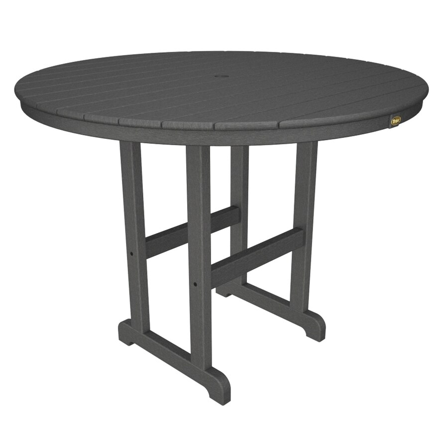 Trex Outdoor Furniture Monterey Bay 48 In W X L Round Trex Outdoor Furniture Monterey Bay 48 In W X L Round Plastic