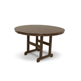 Plastic Round Patio Tables At Lowes Trex Outdoor Furniture Monterey Bay Round Dining Table 48 In W X