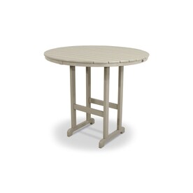 Bar Height Patio Tables At Lowes Trex Outdoor Furniture Monterey Bay Round Bar Height Table 48 In W X