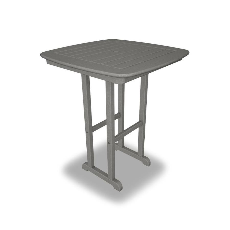 POLYWOOD Nautical Square Bar Height Table 31-in W x 31-in L with ...