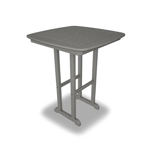 POLYWOOD - Nautical Square Outdoor Bar Height Table 31-in W x 31-in L ...