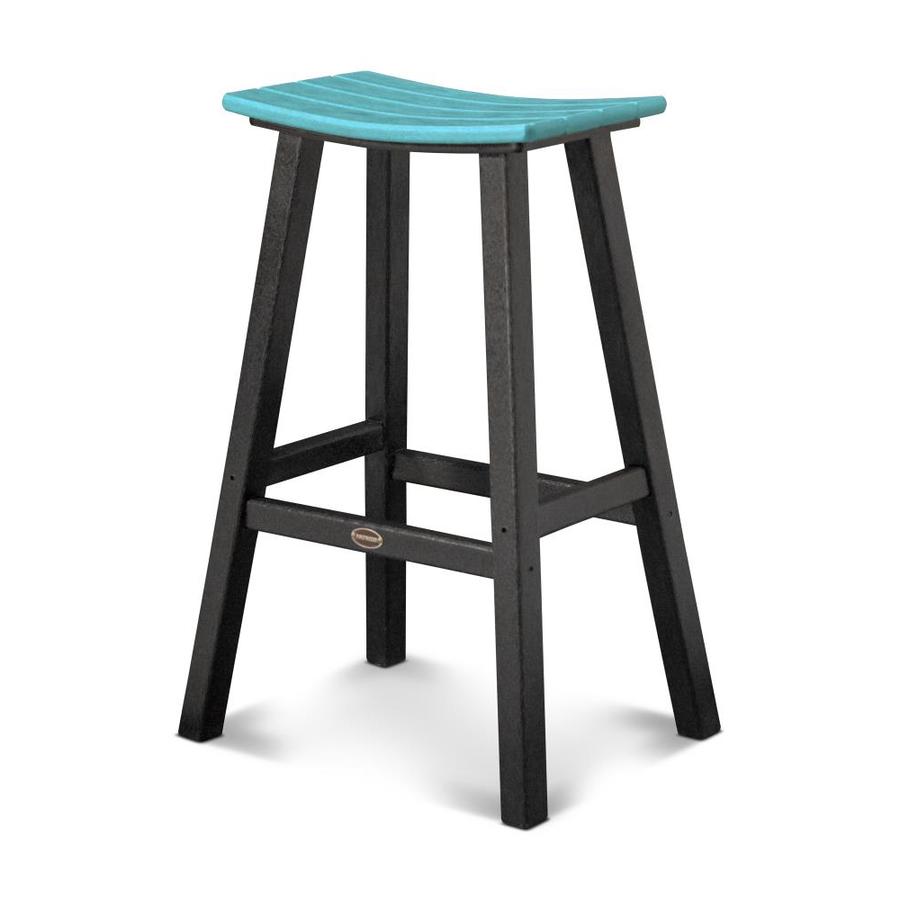 POLYWOOD Contempo Aruba Plastic Patio Bar Stool Chair