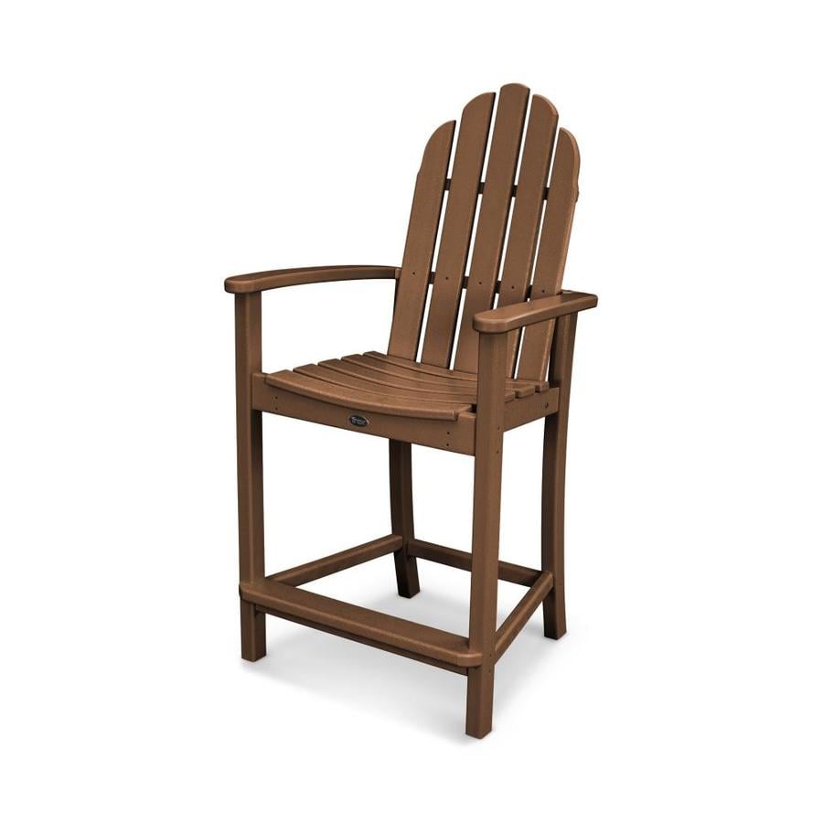 POLYWOOD Classic Adirondack HDPE Adirondack Chair with 