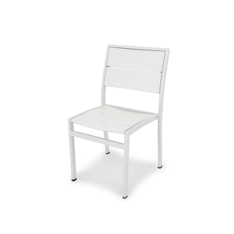 Trex Outdoor Furniture Surf City Satin White/Classic White Plastic