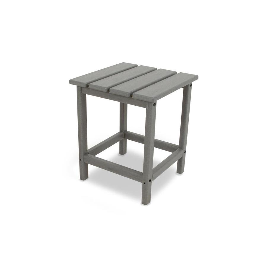 Polywood Long Island 15 In W X L Square Plastic End Table Polywood Long Island 15 In W X L Square Plastic End Table