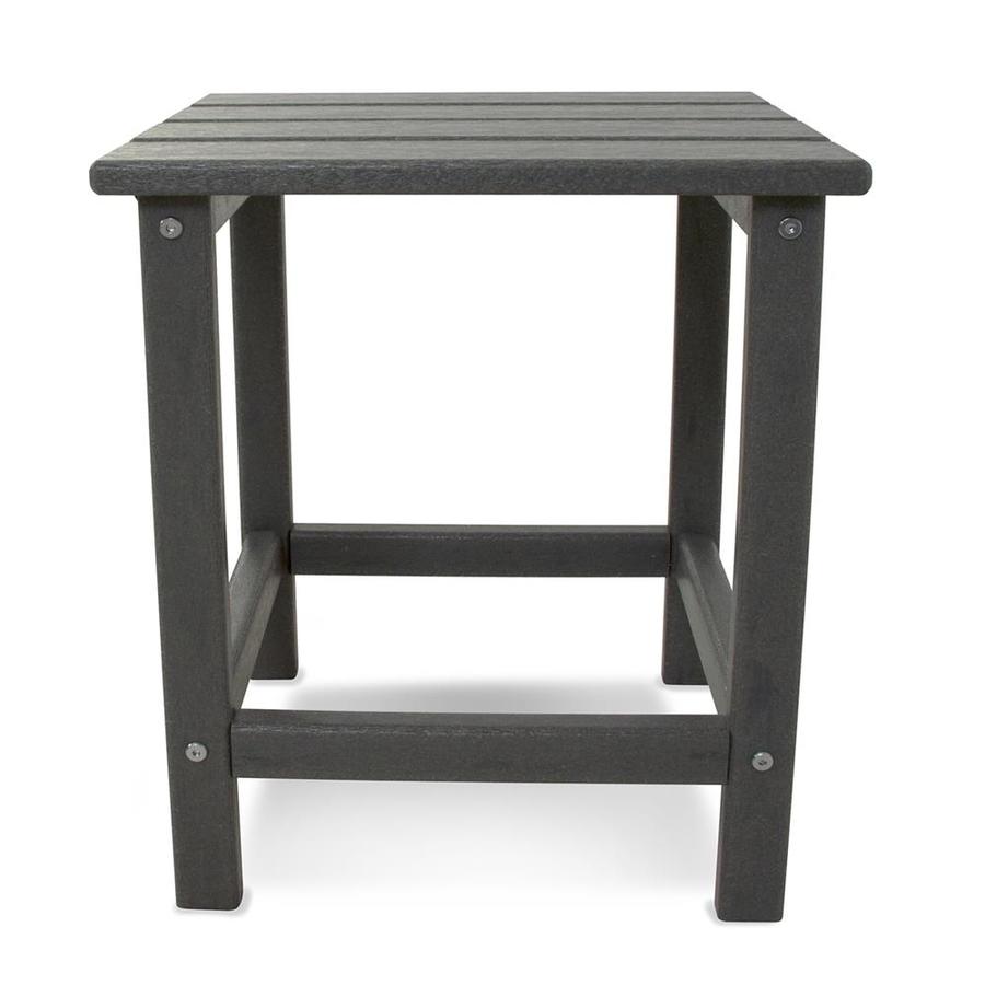 POLYWOOD Long Island Square Outdoor End Table 15-in W x 15-in L in the ...