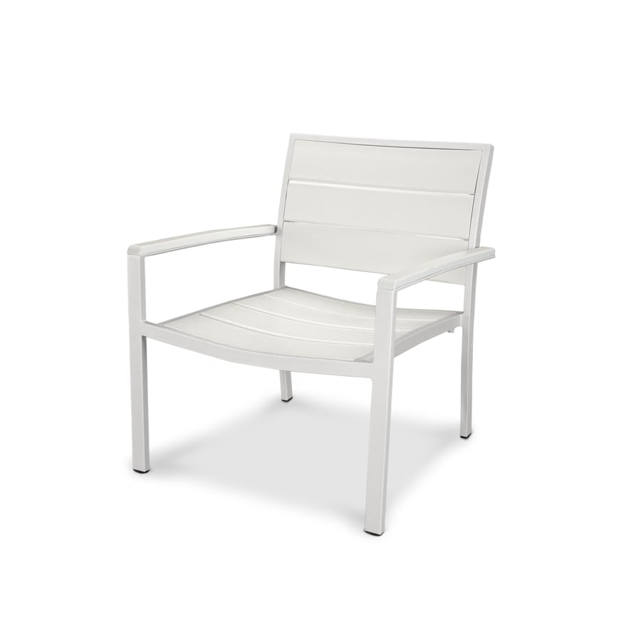 Trex Outdoor Furniture Surf City Satin White/Classic White Plastic