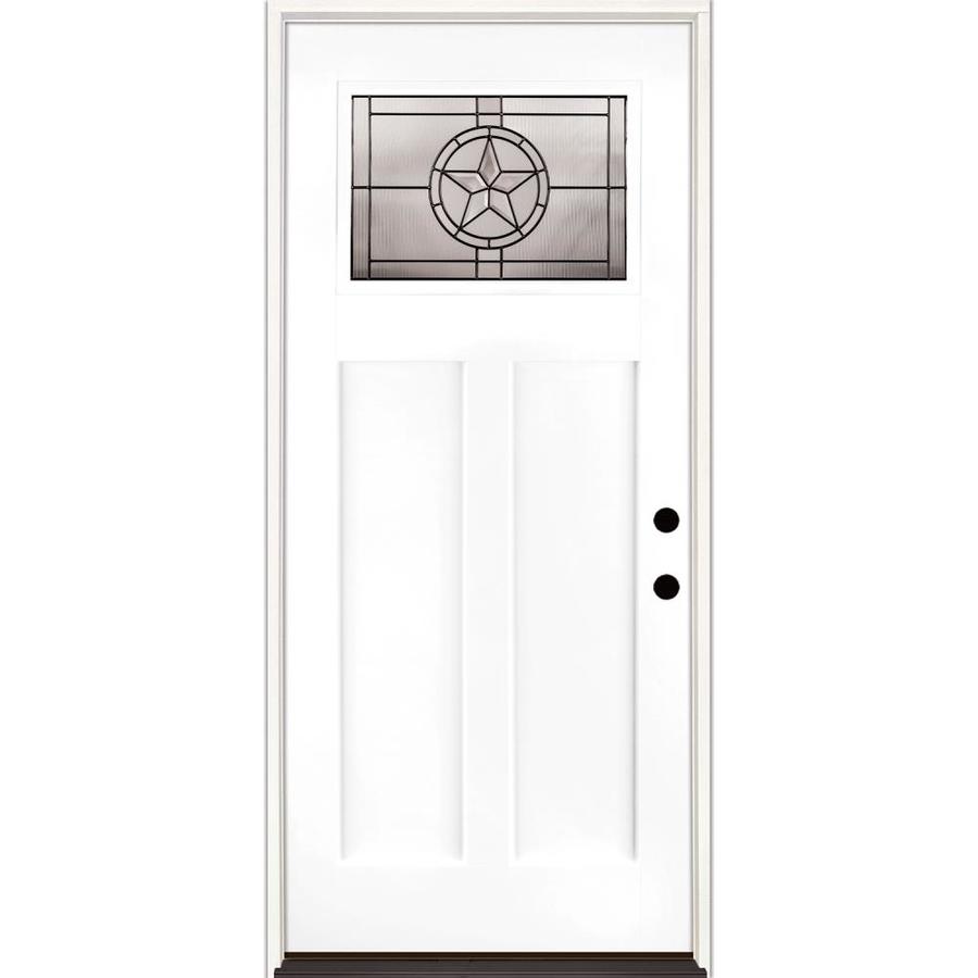 Feather River Star 36in x 80in Fiberglass Craftsman LeftHand Inswing