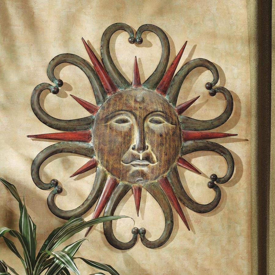 Design Toscano 28 In W X H Frameless Metal Dance Of The Sun Design Toscano 28 In W X H Frameless Metal Dance Of The Sun Sculpture Wall Art
