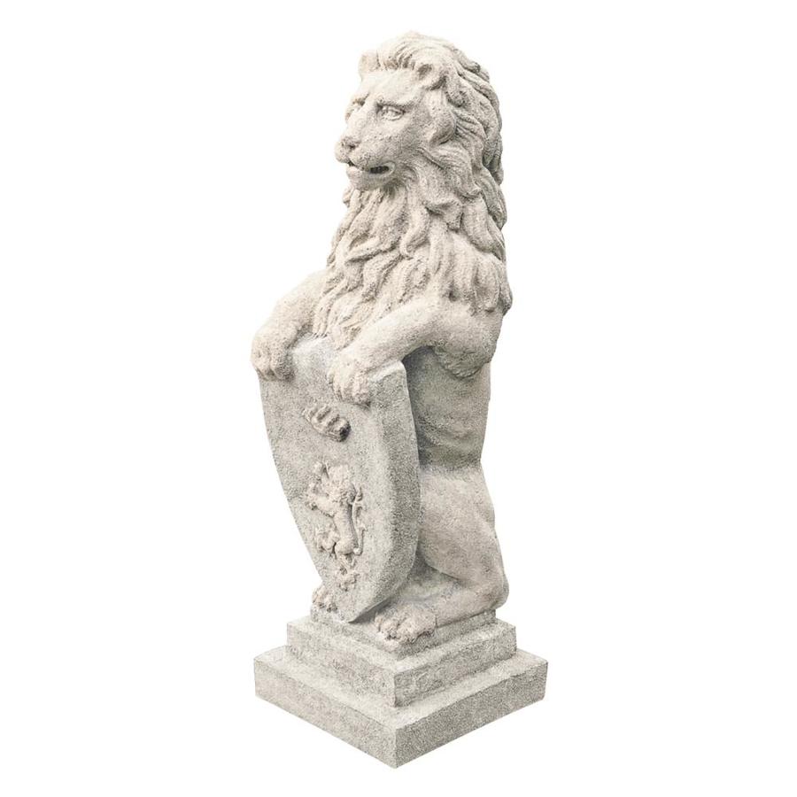 Design Toscano 31 5 In H X 10 5 In W Lion Garden Statue At Lowes Com