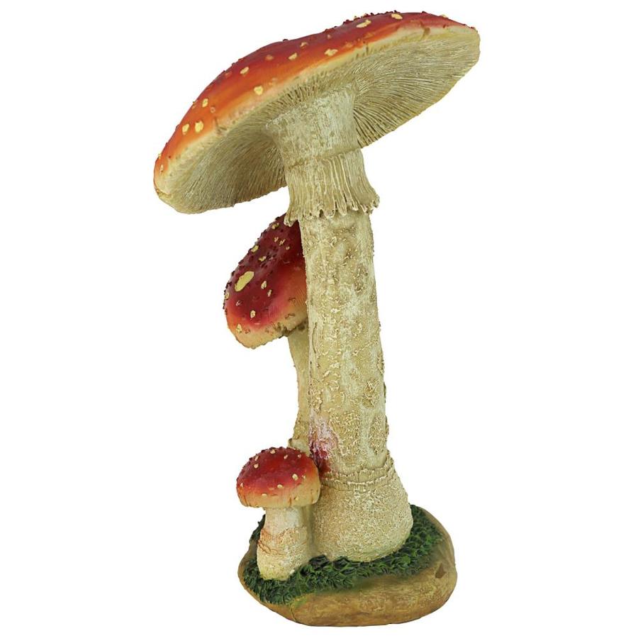 Design Toscano 13-in H x 7.5-in W Mushroom Garden Statue in the Garden ...