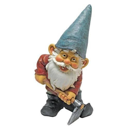 Design Toscano 13.5in H x 7in W Gnome Garden Statue in the Garden