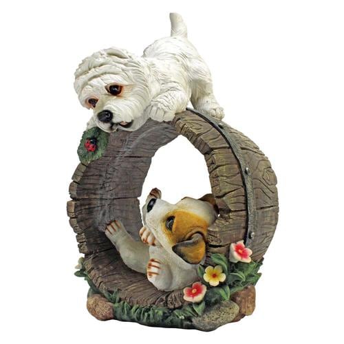 Design Toscano 15.5in H x 10in W Dog Garden Statue at