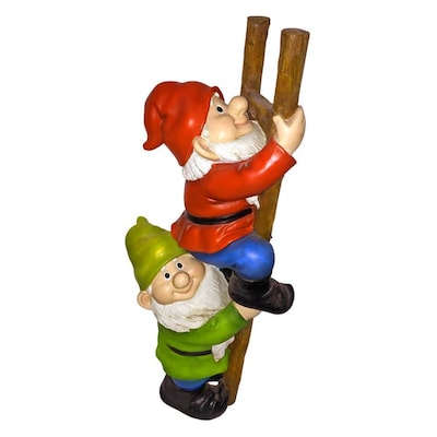 Design Toscano Up The Ladder Climbing Garden Gnomes 12 In H X 5 5