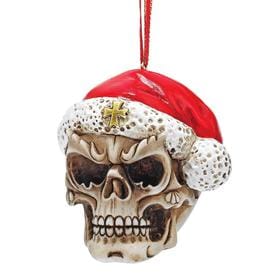 Design Toscano Skelly Claus II Holiday Skeleton Ornament