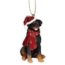 Design Toscano Rottweiler Holiday Dog Ornament Sculpture