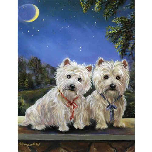 Precious Pet Paintings West Highland Terrier 2.33-ft W x 3.33-ft H ...