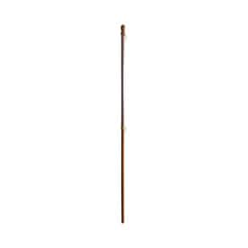 Rain or Shine 5-ft Brown Wood House Flag Pole