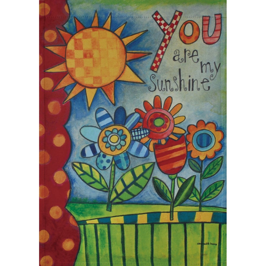 Rain or Shine 1.5-ft x 1.04-ft Inspirational Garden Flag at Lowes.com