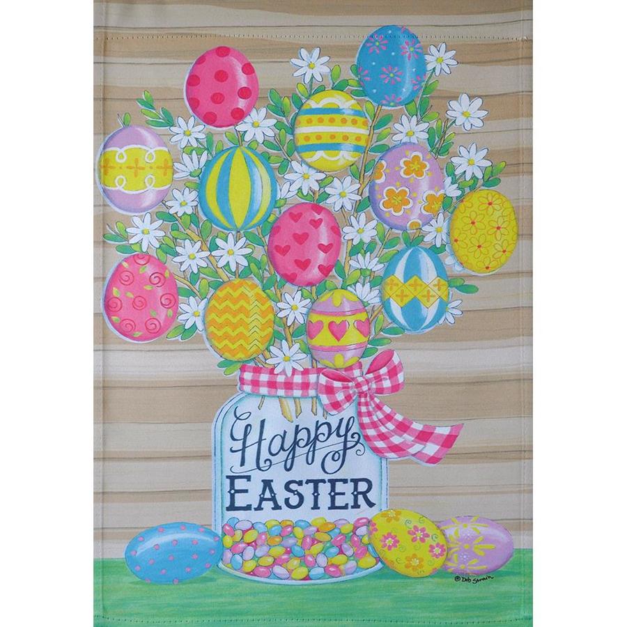 Rain or Shine Easter Egg Garden Flag at