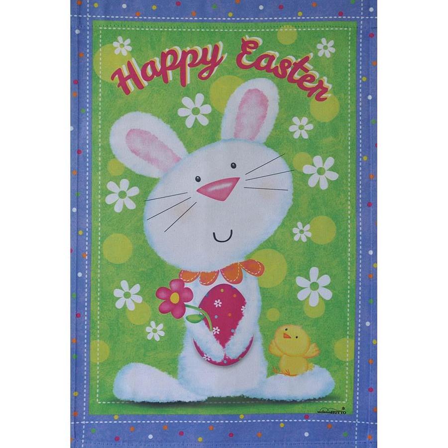 Rain or Shine 1.04-ft W x 1.5-ft H Easter Garden Flag in the Decorative