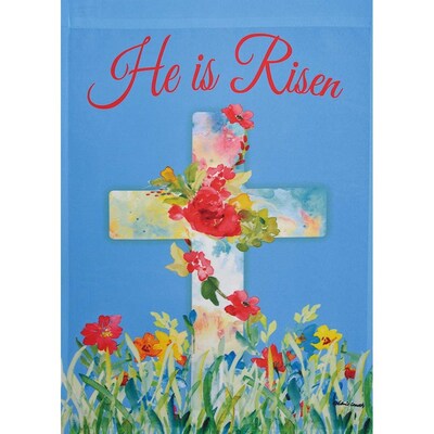 Rain Or Shine 1 04 Ft W X 1 5 Ft H Easter Garden Flag At Lowes Com