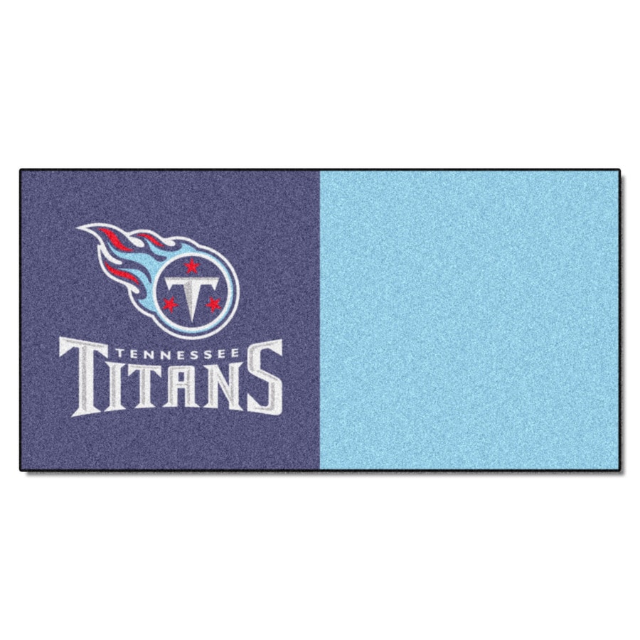 Fanmats 20 Pack 18 In X Titans Blue Textured L And Stick Fanmats 20 Pack 18 In X Titans Blue Textured L And Stick Carpet Tile